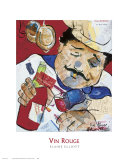Vin Rouge Prints by Elaine Elliott