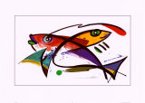 Peces Obra de arte por Alfred Gockel Peces Obra de arte por Alfred Gockel