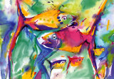 Colorful Fish Posters by Alfred Gockel