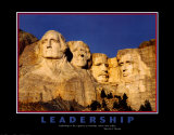 Leadership: Mount Rushmore Plakater Leadership: Mount Rushmore Plakater