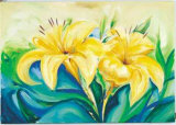 Two Golden Lilies Prints by Heinz Voss