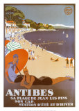 Roger Broders - Antibes Obrazy