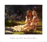 Madre e hijo Póster por Anne Marie Oborn