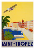 Saint-Tropez Affiches par Chomel 
