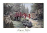 Crimson Bridge Posters by Barbara Hails