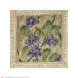 Purple Floral Tapestry Posters by Tina 
