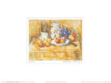 Still Life with Apples on a Sideboard Art by Paul Cézanne
