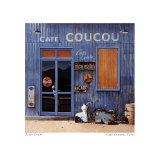 Cafe Coucou Calvi Poster by Peter Evans