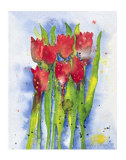 Red Tulips Poster by Witka Kova