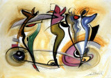 Group Gyrations II Posters par Alfred Gockel