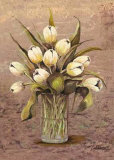 White Tulips in Crystal Prints by L. Romero
