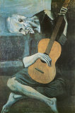 De oude gitarist, ca. 1903 Poster van Pablo Picasso