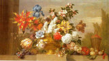 Jarron de Bronce Con Flores Posters par Jacob Bogdani