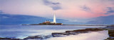 Light House at Sunset Print by Joe Cornish