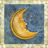 Mond Kunstdruck von A. Vega