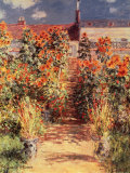 El jardín del artista en Vetheuil Pósters por Claude Monet El jardín del artista en Vetheuil Pósters por Claude Monet