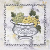 Silver Bowl with Grapes Prints by Debra Lake