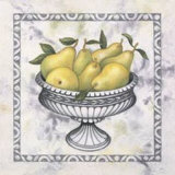 Pears in Silver Bowl Art by Debra Lake
