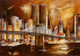 Twin Towers from the Hudson River Posters by Andrea Lotte