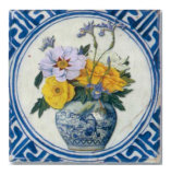 Flowers and Blue China II Print by Walter Perugini