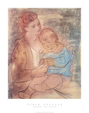 Mother and Child Print by Pablo Picasso