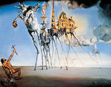 Die Versuchung des heiligen Antonius, 1946 Kunstdruck von Salvador Dalí