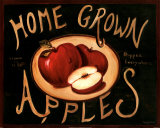 Home Grown Apples Print by Nancy Wiseman