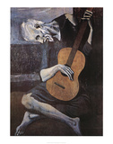 Den gamle gitarristen, ca 1903 (The Old Guitarist, c.1903) Affischer av Pablo Picasso Den gamle gitarristen, ca 1903 (The Old Guitarist, c.1903) Affischer av Pablo Picasso