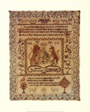 Sampler with Coat of Arms Art by M. Hemmersley
