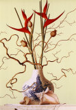 Still Life with Chinese Vase Shells Poster by R. Verkerk