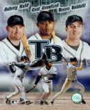 2004 Devil Rays Big 3 - Huff, Crawford, Baldelli ©Photofile Photo