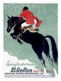 Horse Jumper Show Giclee Print