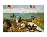 Balcony on the Sea at Saint Adresse Prints by Claude Monet