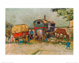 Caravans Encampment of Gypsies Prints by Vincent van Gogh