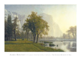 El Capitan dans la vallée de Yosemite en Californie (1875) Posters par Albert Bierstadt