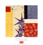 Collage with Purple Flowers I Posters by Julieann Johnson