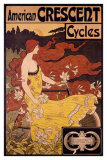 Bicicletas American Crescent Lámina giclée por Ramsdell