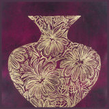 Eggplant Vase (gold foil stamped) Lámina por Susan Gillette Eggplant Vase (gold foil stamped) Lámina por Susan Gillette