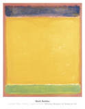 Untitled (Blue, Yellow, Green on Red), 1954 Posters av Mark Rothko