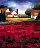 Poppy Field I Posters by J. Clarke
