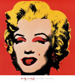 Marilyn, 1967 (On Red) Plakat av Andy Warhol Marilyn, 1967 (On Red) Plakat av Andy Warhol