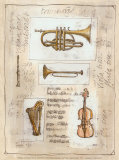 Instrumentos auténticos I Pósters por Banafshe Schippel