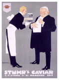 Stuhr's Caviar Giclee Print by Ludwig Hohlwein