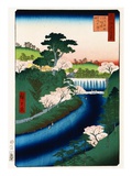 Le barrage sur la rivière Otonashi, Oji, généralement appelé La Grande Cascade reproduction procédé giclée par Ando Hiroshige