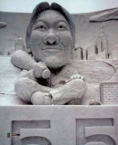 Hideki Matsui - Japanese Snow Sculpture ©Photofile Photo