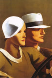 Couple Driving Reprodukcje autor Marcello Dudovich