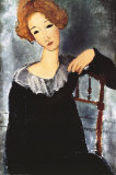 Amedeo Modigliani - Woman with Red Hair - Poster Amedeo Modigliani - Woman with Red Hair - Poster
