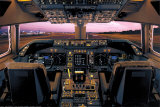 Boeing 747-400 Flight Deck Kunstdruck