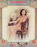 Shanghai Lady in Antique Chair Print