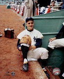 Roger Maris -  3 Sitting on steps of dugout Photo